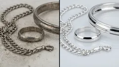 Nur ein paar Sprühstöße und Ihr Schmuck sieht aus, als hätten Sie ihn gerade im Juweliergeschäft gekauft. Ich kaufe keinen teuren Schmuck mehr.